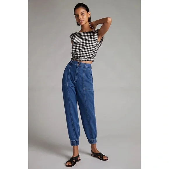 Free People Boyish Nico Denim Utility Jogger - Picture 2 of 8